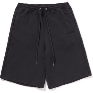 BATHING APE LOGO KNEE LENGTH RELAXED FIT SWEAT SHORTS MENS