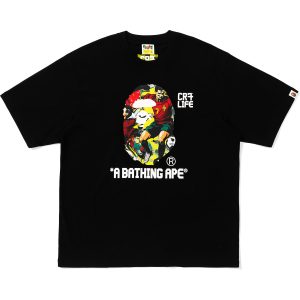BAPE X CR7 LIFE GRAPHIC A BATHING APE RELAXED FIT TEE #2 MENS